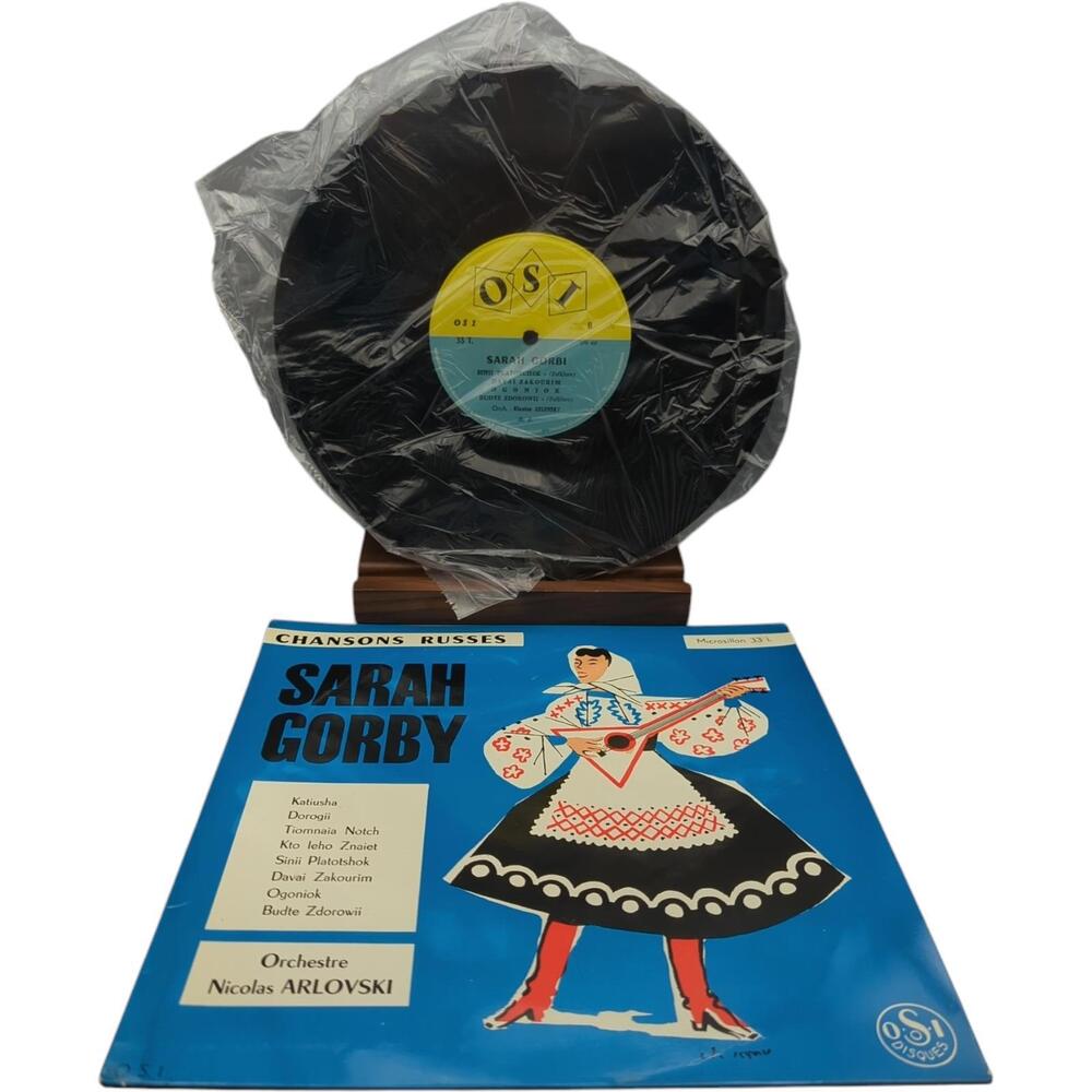 Russian‎ Vinyl Record Sarah Gorby Chansons Russes France Vintage 33 OSI LPR-456